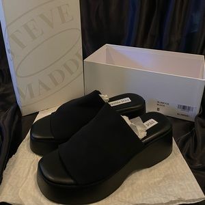 Steve Madden Slinky Platform Slide Sandals Size 8